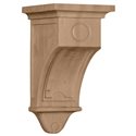 7 1/2"W x 7 1/2"D x 14"H Arts and Crafts Corbel