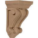 2 1/4"W x 2 1/4"D x 4 1/4"H Devon Traditional Wood Corbel