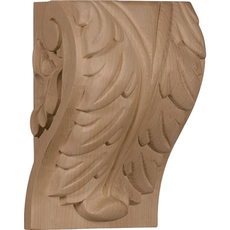 4 1/2"W x 3 3/4"D x 7"H Extra Large Acanthus Leaf Block Corbel