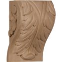 4 1/2"W x 3 3/4"D x 7"H Extra Large Acanthus Leaf Block Corbel