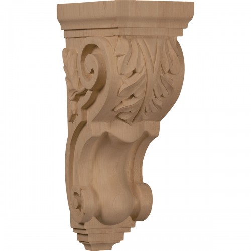 5"W x 7"D x 14"H Large Traditional Acanthus Corbel