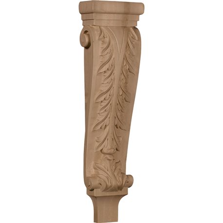 6 1/4"W x 3"D x 22"H Large Acanthus Pilaster Corbel