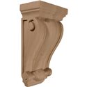 7 1/2"W x 4 1/2"D x 14"H Cole Pilaster Wood Corbel