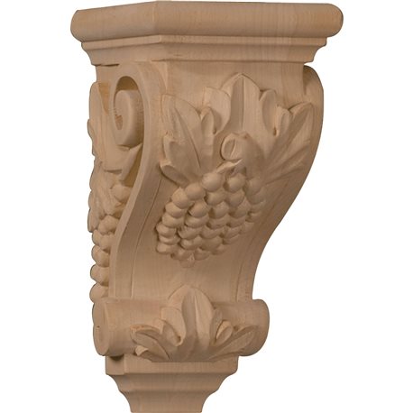 3 1/2"W x 4"D x 7"H Small Grape Corbel