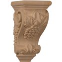 3 1/2"W x 4"D x 7"H Small Grape Corbel