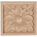 3 1/2"W x 3 1/2"H x 3/4"D Medium Dogwood Flower Rosette