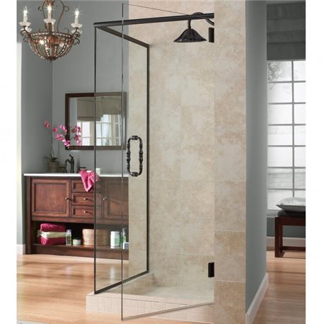 Marina 3/8" Frameless Swing Door with Return Panel