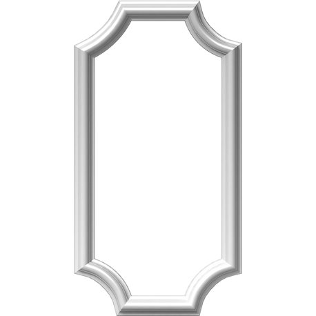 12"W x 24"H x 1/2"P Ashford Molded Scalloped Picture Frame Panel