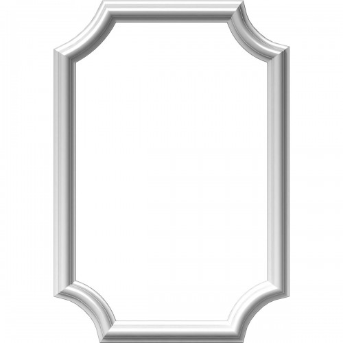 16"W x 24"H x 1/2"P Ashford Molded Scalloped Picture Frame Panel