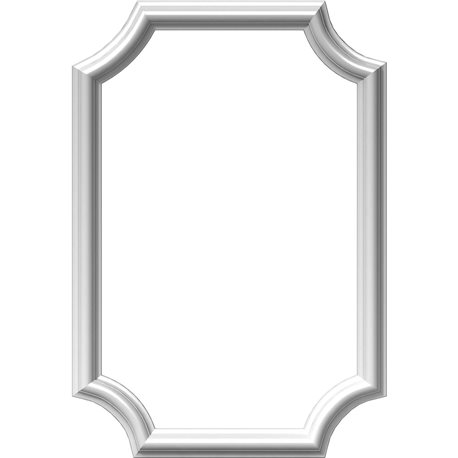 16"W x 24"H x 1/2"P Ashford Molded Scalloped Picture Frame Panel