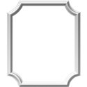 20"W x 24"H x 1/2"P Ashford Molded Scalloped Picture Frame Panel