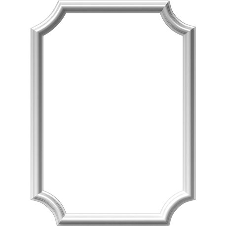 20"W x 28"H x 1/2"P Ashford Molded Scalloped Picture Frame Panel