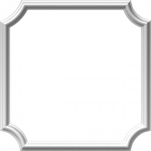 24"W x 24"H x 1/2"P Ashford Molded Scalloped Picture Frame Panel