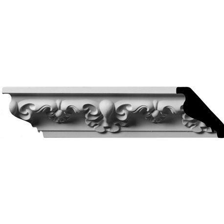 2"H x 2"P x 2 7/8"F x 96"L, (4 1/4" Repeat) Hampshire Crown Moulding