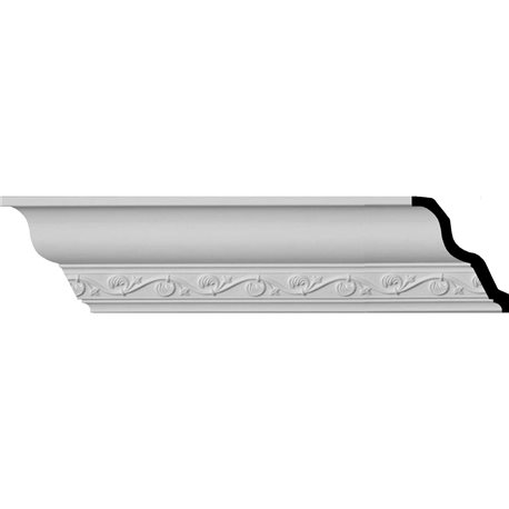 3 1/2"H x 3 3/8"P x 4 3/4"F x 96"L, (3 1/4" Repeat), Cornelia Crown Moulding