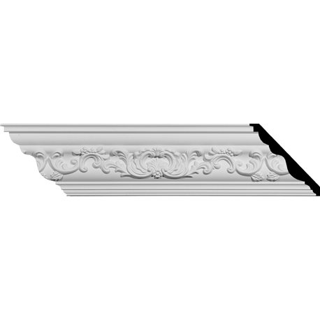 4 1/2"H x 4 5/8"P x 6 3/8"F x 94 5/8"L Emery Crown Moulding