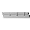 4 3/4"H x 2 3/8"P x 5 1/4"F x 94 1/2"L Deco Crown Moulding