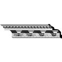 6 1/2"H x 6 1/2"P x 9 1/4"F x 94 1/2"L Stockport Crown Moulding