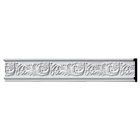 7"H x 1"P x 96"L Tyrone Scroll & Flowers Frieze