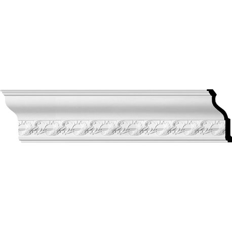 9 1/8"H x 3 7/8"P x 9 7/8"F x 94 1/2"L, (6" Repeat), Southampton Acanthus Crown Moulding