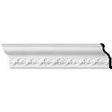 9 1/8"H x 3 7/8"P x 9 7/8"F x 94 1/2"L, (6" Repeat), Southampton Acanthus Crown Moulding