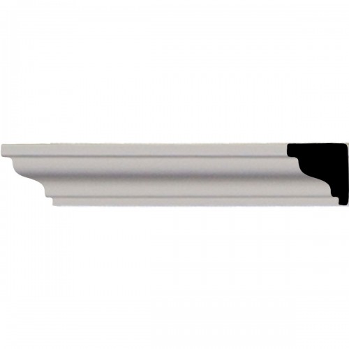 3/4"H x 3/4"P x 96 1/8"L, (1" Repeat), Hillsborough Traditional Smooth Crown Moulding