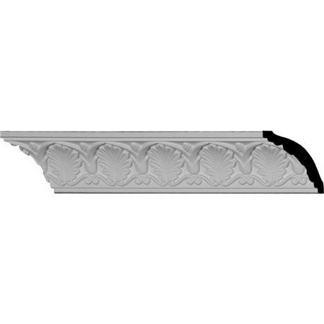 2 1/2"H x 2 1/2"P x 3 5/8"F x 96 1/8"L, (2 3/4" Repeat), Bonetti Crown Moulding