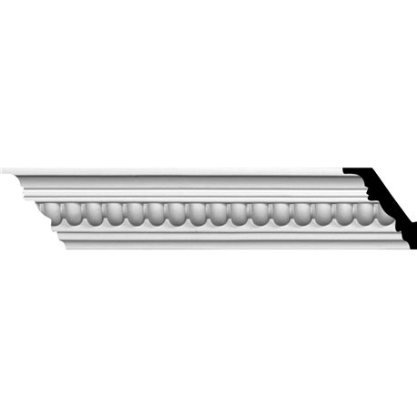 2 3/8"H x 2 3/8"P x 3 3/8"F x 96 1/8"L Helene Crown Moulding