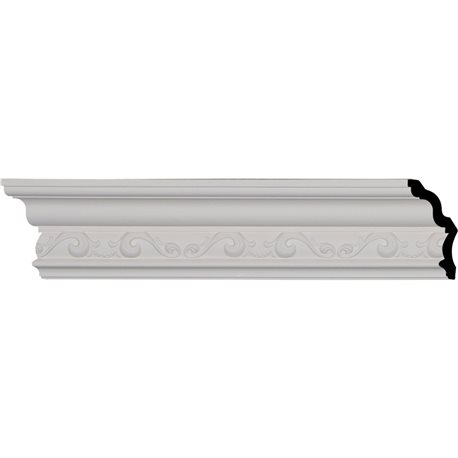 3 7/8"H x 2 3/8"P x 4 5/8"F x 94 1/2"L, (6 1/4" Repeat), Caputo Crown Moulding