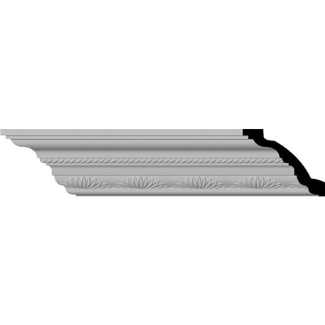 3 7/8"H x 4 1/8"P x 5 3/4"F x 94 1/2"L, (3 7/8" Repeat), Chesterfield Running Rope Crown Moulding