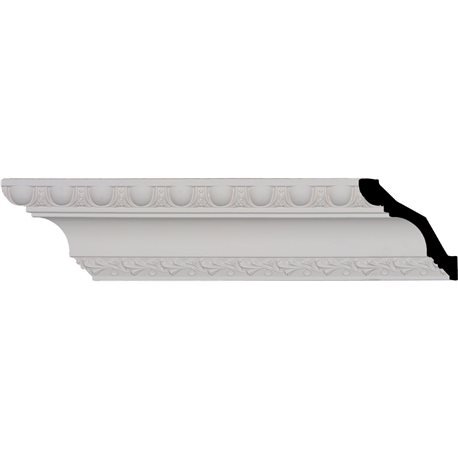 3 1/4"H x 3 1/4"P x 4 5/8"F x 96"L, (1 5/8" Repeat), Egg & Dart Crown Moulding