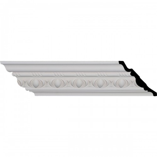 4 3/4"H x 4 3/4"P x 6 3/4"F x 94 3/8"L, (3 1/8" Repeat), Jackson Egg and Dart Crown Moulding