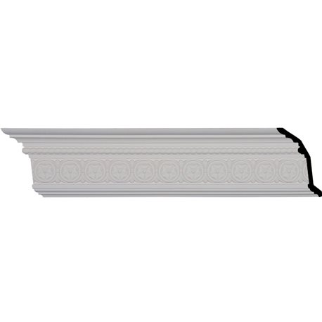 5 3/4"H x 3 1/8"P x 6 1/2"F x 96 1/8"L, (2" Repeat), Washington Crown Moulding