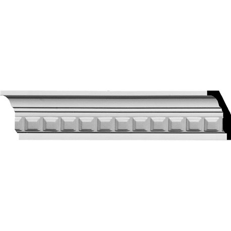 2 1/4"H x 2"P x 3 1/8"F x 94 5/8"L Blackthorne Crown Moulding