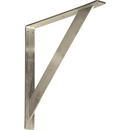 2W x 18D x 18H Traditional Bracket Stainless Steel