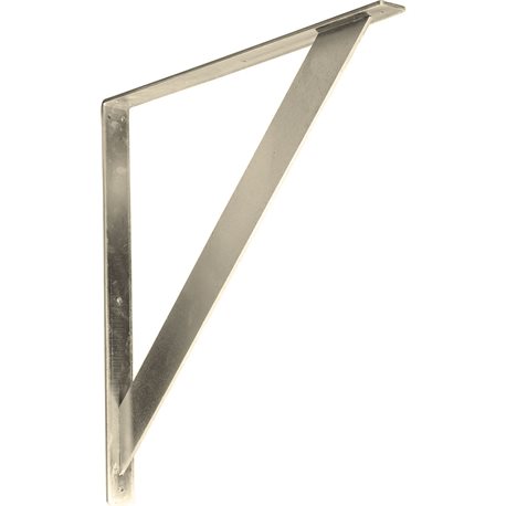 2W x 24D x 24H Traditional Bracket Stainless Steel
