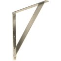 2W x 24D x 24H Traditional Bracket Stainless Steel