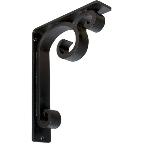 2"W  x 7 1/2"D x 10"H Attica Triple, Wrought Iron Bracket, (Triple center brace)