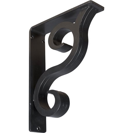 2"W  x 7 1/2"D x 10"H Bedford Triple, Wrought Iron Bracket, (Triple center brace)