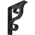 2"W  x 7 1/2"D x 10"H Bedford Triple, Wrought Iron Bracket, (Triple center brace)