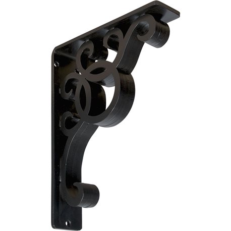 2"W  x 7 1/2"D x 10"H York Triple, Wrought Iron Bracket, (Triple center brace)