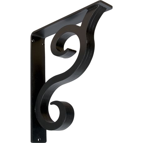 2"W  x 10"D x 12"H Bedford Triple, Wrought Iron Bracket, (Triple center brace)