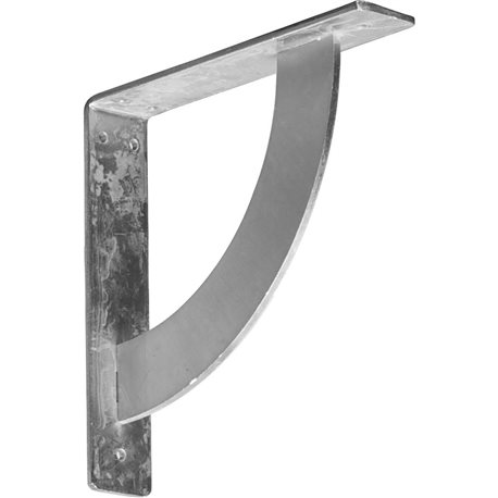 2"W x 10"D x 10"H Bulwark Bracket, Steel