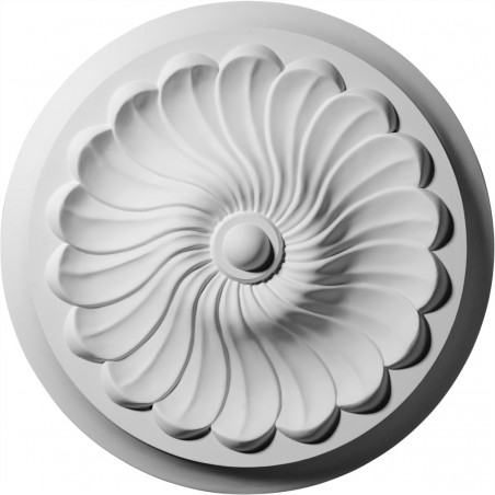 12 1/4"OD x 2 1/4"P Flower Spiral Ceiling Medallion