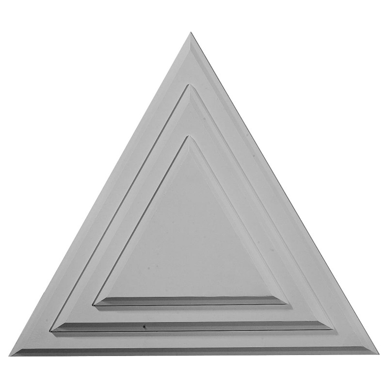 19 1/4"W x 19 1/4"H x 1 1/8"P Triangle Ceiling Medallion