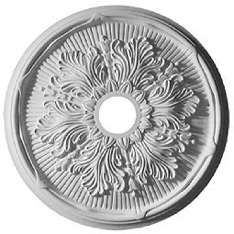 23 3/4"OD x 3 5/8"ID x 1 7/8"P Luton Leaf Ceiling Medallion