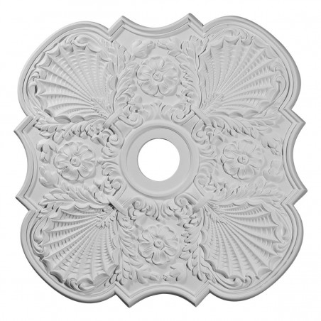 29"OD x 3 5/8"ID x 1 3/8"P Flower Ceiling Medallion (Fits Canopies up to 6 1/4")