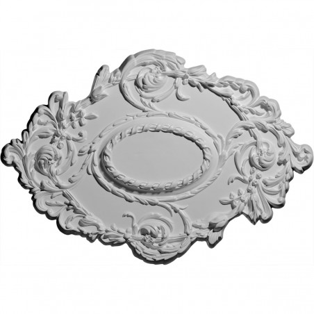 30 3/8"W x 20 3/4"H x 1"P Kinsley Flowing Leaf Ceiling Medallion