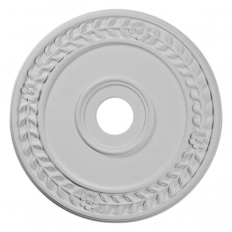 21 1/8"OD x 3 5/8"ID x 7/8"P Wreath Ceiling Medallion (Fits Canopies up to 6")