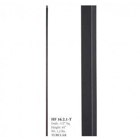 Plain Hollow Aalto/Versatile Iron Baluster Satin Black